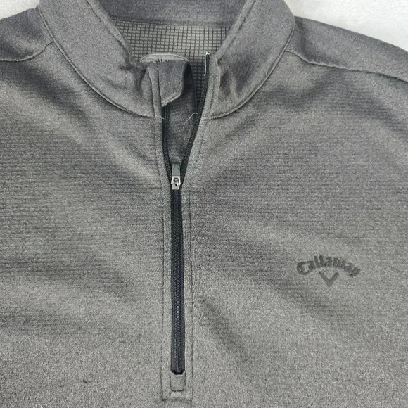 Callaway 1/4 Zip Pullover Long sleeve Sz XXL Gray - Picture 3 of 7